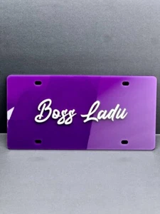 Custom License plate Car Tag Personalized Acrylic 12x6 License Plate car truck - Picture 1 of 11