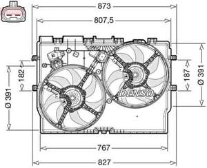 DENSO Radiator Fan For FIAT Ducato Bus 06- 1342690080 - Picture 1 of 1