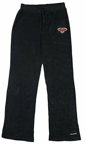 Reebok NBA Womens Atlanta Hawks Terry Cloth Athletic Sweatpants, Black Cover