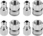 4Pcs NPT 3/8 Inch Stainless Steel Male And Female Quick Connector Kit Pressure