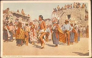 Hopi Harvest Dance ~ Detroit Publishing Co. Postal nativa americana - Imagen 1 de 2