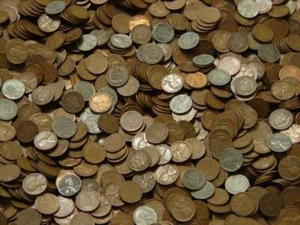 LOTE DE MONEDAS DE VENTA DE BIENES CENTAVOS DE TRIGO SIN BUSCAR CENTAVOS DE LINCOLN DE 1 LIBRA 1940-58 - Imagen 1 de 3