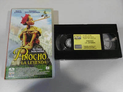 Pinocchio die Legende Steve Barron Martin Landau - VHS Kassette Spanisch 3T - Bild 1 von 4