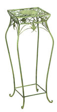 Meuble tableau floral pour pot de fleurs vert plantes style antique 