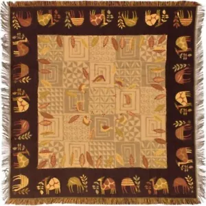NEU 60" ""AFRIKA"" BELGISCHER TANDTEPPICH TISCHSTUHL ÜBERWURF BETTAUFSTRICH 00757 - Bild 1 von 7