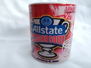 Vintage Arkansas Razorbacks Coffee 12 oz Cup Mug Sports Memorabilia Sugarbowl - Picture 1 of 4