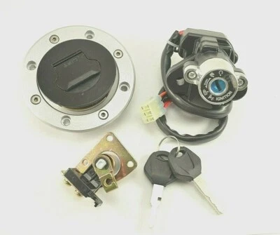 For Suzuki GSXR600 750 2001-2003 Ignition Switch Seat Fuel Gas Cap Lock Key Set - Image 1 of 4