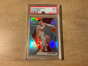 2019 Panini Mosaic Basketball Tyler Herro Silver Prizm Rookie PSA 9 MINT - Picture 1 of 2