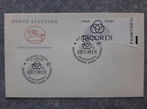 2008 ITALIA CAVALLINO Bicentenario RICORDI Annullo Milano Filatelico - Foto 1 di 2