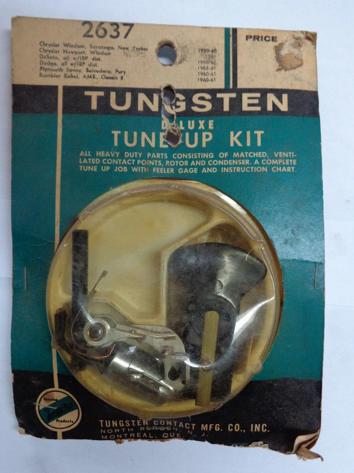 Chrysler Saratoga 1959-60 Rambler Rebel 1960-61 Plymouth 1960-61 kit de puesta a punto Foto 1 de 1