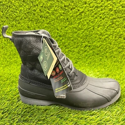 Kamik Sierra Mid 男孩 5Y 码黑色运动户外防水冬季靴 — 第 1/4 张图片