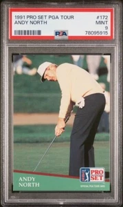 1991 Pro Set PGA Tour #172 ANDY NORTH Golf Star PSA 9 MINT - Picture 1 of 2