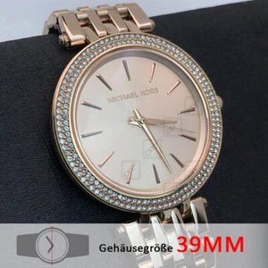 Michael Kors MK3192 Darci Pave Kristall Lünette Quarz Rose Gold-Tone Damenuhr - Bild 1 von 6