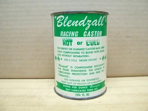 De colección Blendzall Racing Castor 2 Ciclos 2 Tiempos Lata de Aceite Mezcla de Gas Lata de Aceite Completa - Imagen 1 de 8