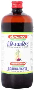 Baidyanath Rohitkarishta (450ml) Ayurvedic, Used as Liver health tonic - Picture 1 of 3