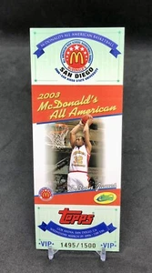 2006 eTopps LeBron James /1500 2003 MCDONALDS ALL AMERICAN VIP SSP Oversized 🐐 - Picture 1 of 12