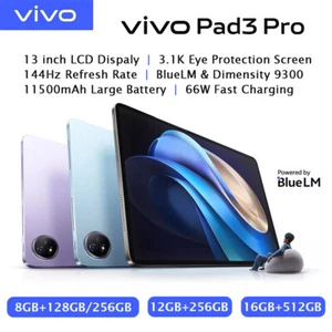 Vivo Pad 3 Pro Dimensity 9300 11500mAh 66W 128GB/256GB/512GB 13 inch 3.1K 144Hz - Picture 1 of 75