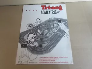 329O Tri-Ang Scalextric France Sheet Recto Verso Slot Car Race Circuit 1962 - Picture 1 of 2