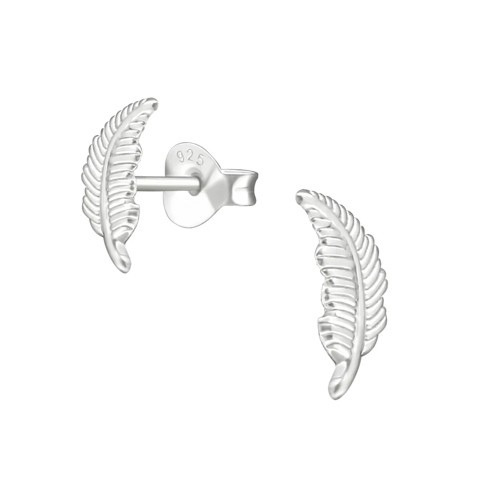 New Feather Wing Sterling Silver Stud Earrings - Image 1 of 1