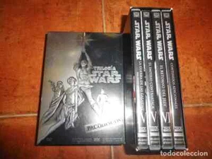 STAR WARS Trilogia EDICION REMASTERIZADA 4 DVD ESPAÑA LA GUERRA DE LAS GALAXIAS - Imagen 1 de 9