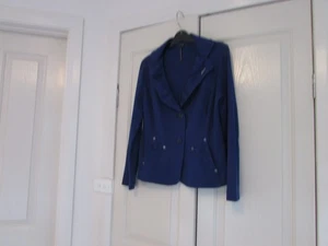 Ladies Jacket Size 12 Design Privilege Australia Long Sleeves Royal Blue - Picture 1 of 9
