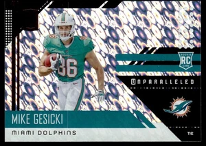 2018 Panini Unparalleled Mike Gesicki Rookie Miami Dolphins #256 - Picture 1 of 2