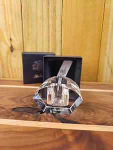 Vintage Oleg Cassini Crystal Votive Candle Holder, Original Box - Picture 1 of 10