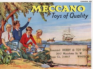MECCANO TOYS OF QUALITY 1954 CANADIAN ISSUE CATALOG - HORNBY-DUBLO DINKY TOYS - Picture 1 of 3