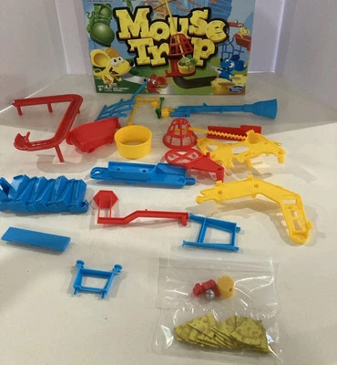 Mouse Trap Game 2016 REPLACEMENT parts Lot Dice Ball Tub Pipes Cage Cheese Ect - Image 1 of 4