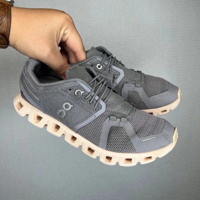 Zapatillas deportivas On Running Cloud gris melocotón para mujer Foto 1 de 4