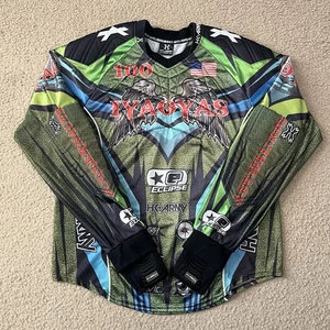 HK Army Mens Paintball Long Sleeve Jersey Multicolor Size Large - Picture 1 of 8
