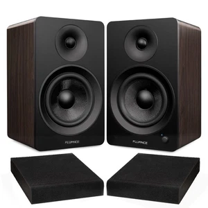 Fluance Powered 6.5" Stereo Bookshelf Speakers, High Density Foam Isolation Pads - Picture 1 of 9