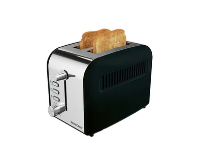 SILVERCREST (KOMPERNASS HANDELS GMBH) Silvercrest Doppelschlitz-Toaster Schwarz STEB 920 A1 Toastautomat