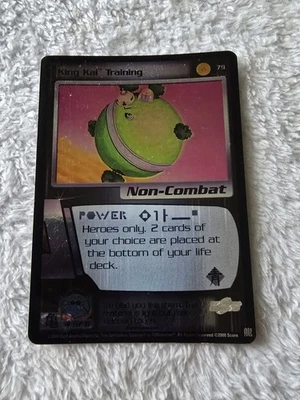 DBZ Dragon Ball Z FOIL King Kai Training 79 CCG Limited Saiyan Saga MP - Image 1 of 4