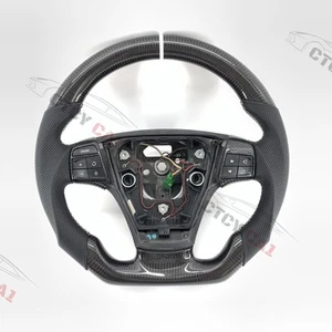 Custom Carbon Fiber Steering Wheel for Volvo S40 V50 C30 C70 2004-2013 with trim - Picture 1 of 8