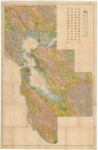 1914 Giant (48 x 61 in.) San Francisco Bay, California Soil Map, Bureau of Soils - Picture 1 of 1