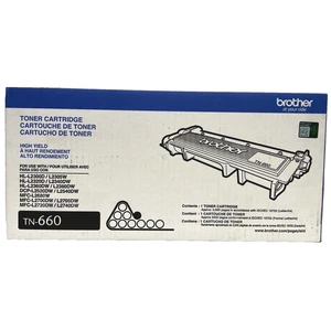ORIGINAL! Brother TN-660 TN660 schwarze Tonerkassette mit hoher Reichweite NEU VERSIEGELT! - Bild 1 von 4