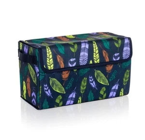 NEW Thirty One 31 Get Creative Case Craft Storage AD40 Falling Feathers Box Bag - Picture 1 of 5