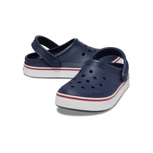 Crocs Zoccoli Fuori Corte Bambino Bambini Grandi, Navy/Pepe, J 4 - Foto 1 di 3