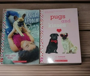 Wish Scholastic Paperback Dog Book Lot 2 Wish Upon A Stray Pugs And Kisses Lvl 5 - Imagen 1 de 12