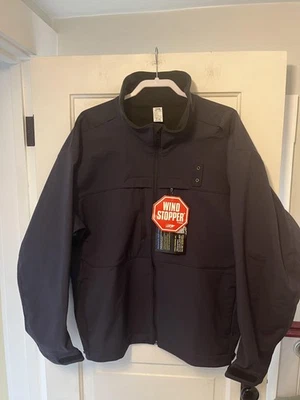 Forum Jacket Mens 2XL Navy Blue Black Gore Windstopper Softshell Patrol Made USA - Image 1 of 4