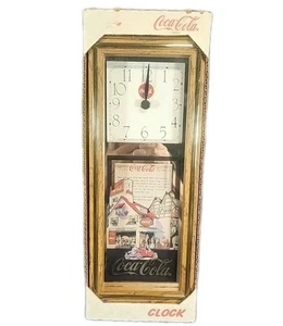 Coca-Cola Coke Retro Wall Clock Vintage Toy Town Scene 1994 - Picture 1 of 10