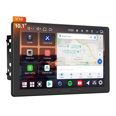 ATOTO V10 10" 2Din Android 14 Autoradio ChatGPT 6GB+128GB Bluetooth 5.4 Carplay - Immagine 1 di 4