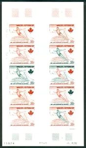 WALLIS & FUTUNA Olympic Games Montreal 1976 Colorproofs 2 complete sheets MNH - Picture 1 of 2