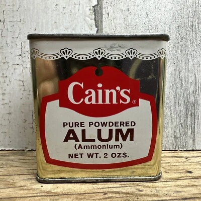 Vintage Cain’s Spice Tin - Aluminum - Cains Coffee Co Oklahoma Tulsa Advertising - Image 1 of 4