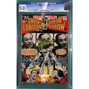 Green Lantern & Green Arrow #84 CGC 5.0 DC Vol. 2 Jun 71 Neal Adams & O Neil - Picture 1 of 2