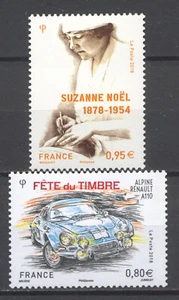 FRANCE 5203/04 SUZANNE NOËL, ALPINE RENAULT, 2018, Neufs xx, TRES BEAUX - Imagen 1 de 1