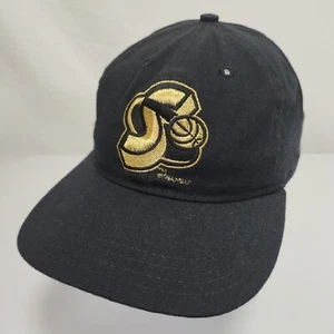 Vtg NBA Seattle Sonics OSFM Strapback Hat Cap New Era Black Gold 1994 - Picture 1 of 7