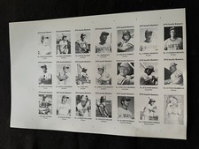 1976 Cramer's PCL Seattle Rainiers Uncut Sheet Team Set 20 Players Plus Lady #96