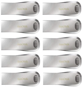 10 x SanDisk 128GB Ultra Luxe USB 3.2 Metall 150MB/s Flash Pen Drive SDCZ74-128G - Bild 1 von 4